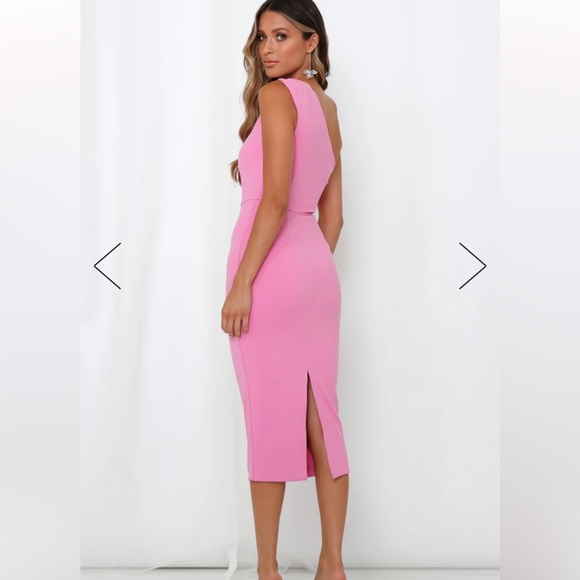 Pink hello Molly One shoulder dress! - Picture 2 of 6